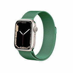 Crong Milano Steel Käevõru Apple Watchile 42/44/45 mm, roheline hind ja info | Crong Mobiiltelefonid, fotokaamerad, nutiseadmed | hansapost.ee