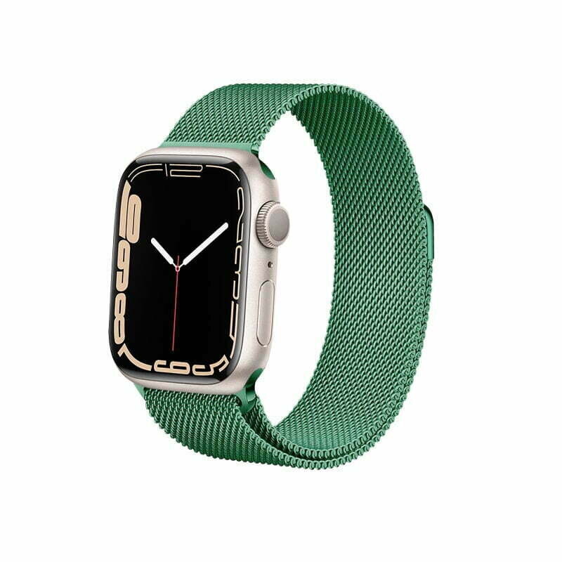 Crong Milano Steel Käevõru Apple Watchile 42/44/45 mm, roheline цена и информация | Nutikellade aksessuaarid ja tarvikud | hansapost.ee