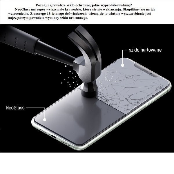LCD kaitseklaas 3MK Neo Glass Apple iPhone 7/8/SE2 must hind ja info | Ekraani kaitseklaasid ja kaitsekiled | hansapost.ee