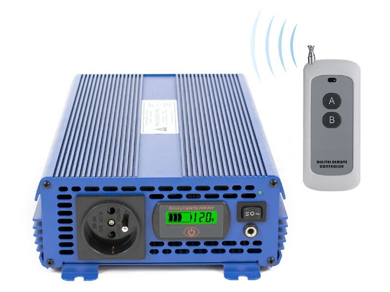 AZO Digital 12 VDC / 230 VAC ECO MODE SINUS IPS-2000S PRO 2000W voltage converter цена и информация | Inverterid ja muundurid | hansapost.ee