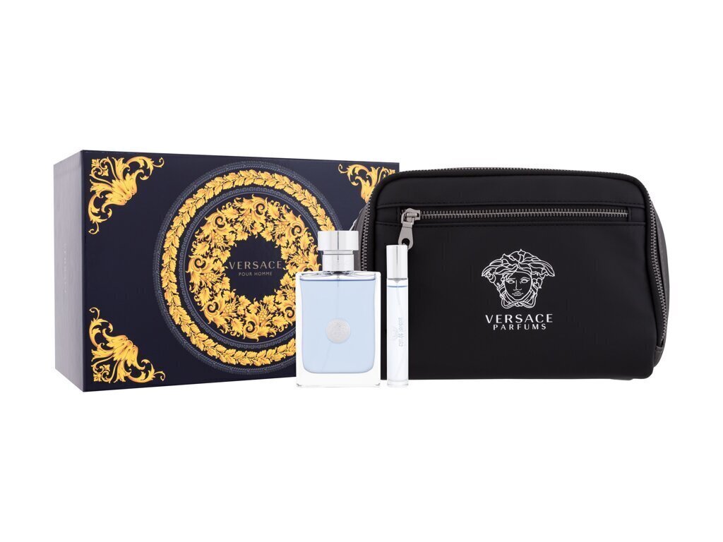 Meeste parfüümikomplekt Versace Pour Homme: tualettvesi 100 ml + tualettvesi 10 ml + kosmeetika hind ja info | Parfüümid naistele | hansapost.ee