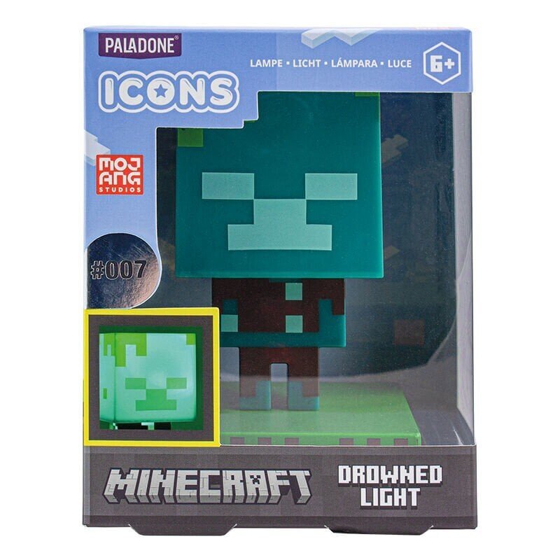 Minecraft Drowned Zombie lamp цена и информация | Fännitooted mänguritele | hansapost.ee