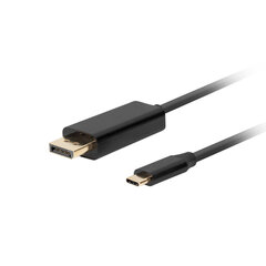 Lanberg CA-CMDP-10CU-0010-BK, USB C – DisplayPort, 1 m hind ja info | USB adapterid ja jagajad | hansapost.ee