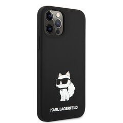 Karl Lagerfeld Liquid Silicone Choupette NFT Case for iPhone 12|12 Pro Black цена и информация | Чехлы для телефонов | hansapost.ee