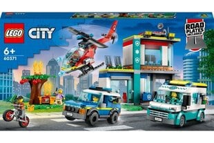 60371 LEGO® City Штаб аварийных транспортных средств цена и информация | Конструкторы и кубики | hansapost.ee