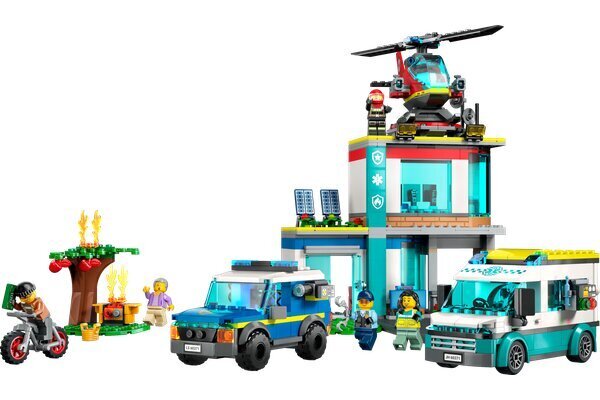60371 LEGO® City Päästeautode peakorter цена и информация | Klotsid ja konstruktorid | hansapost.ee