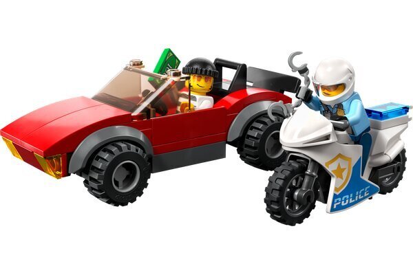 60392 LEGO® City politsei mootorratta ja auto tagaajamine hind ja info | Klotsid ja konstruktorid | hansapost.ee