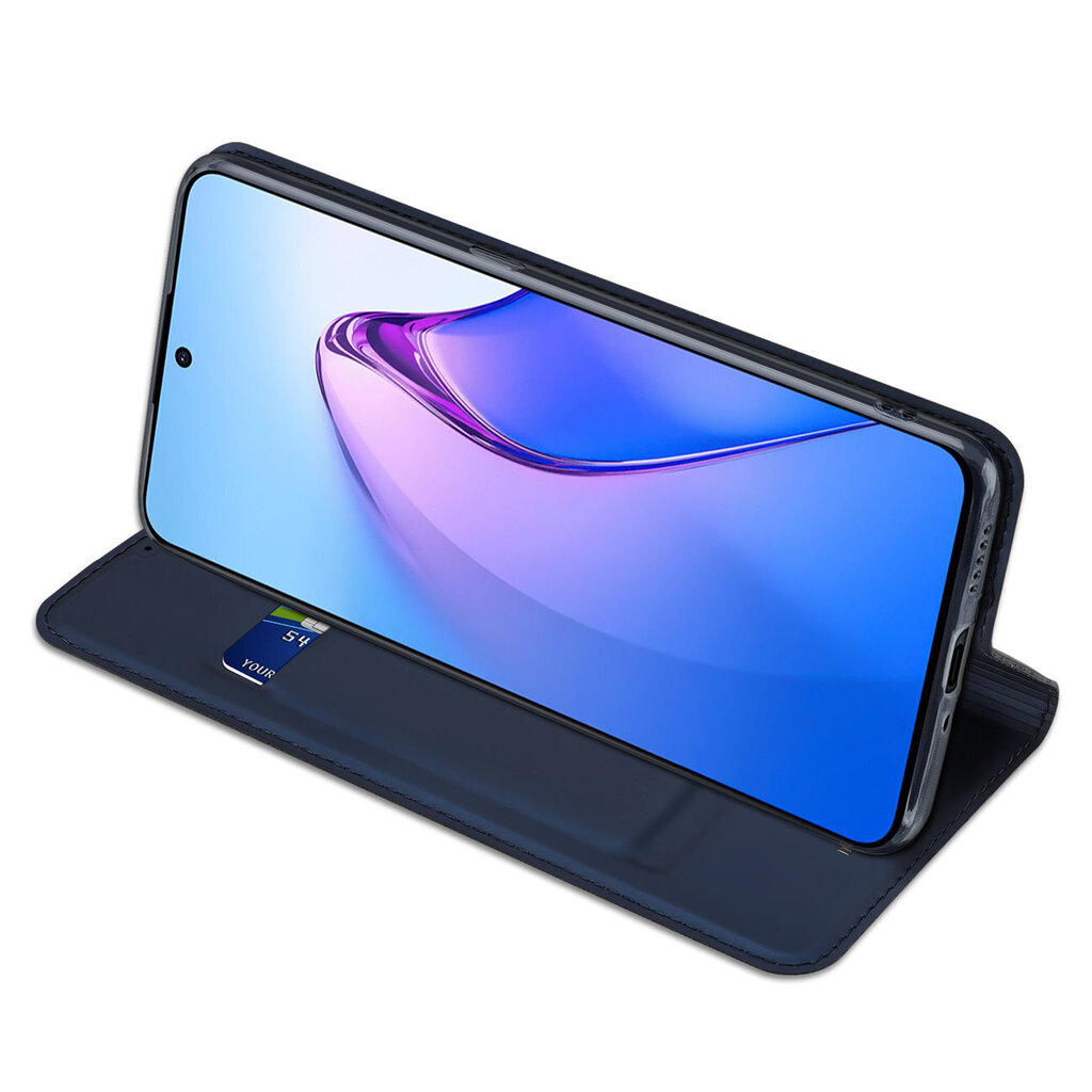 Dux Ducis Skin Pro Oppo Reno 8 Pro flip card wallet stand blue цена и информация | Telefonide kaitsekaaned ja -ümbrised | hansapost.ee