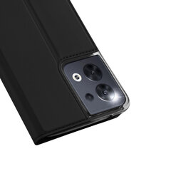 Dux Ducis Skin Pro Oppo Reno 8 flip card wallet stand Black hind ja info | Telefonide kaitsekaaned ja -ümbrised | hansapost.ee