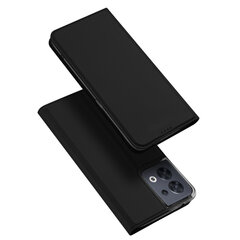 Dux Ducis Skin Pro Oppo Reno 8 flip card wallet stand Black цена и информация | Чехлы для телефонов | hansapost.ee