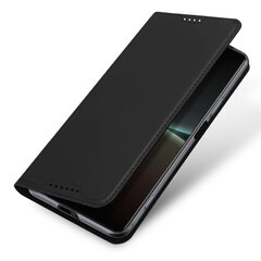 Dux Ducis Skin Pro Sony Xperia 5 IV flip card wallet stand Black цена и информация | Чехлы для телефонов | hansapost.ee