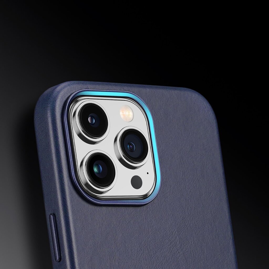 Dux Ducis Naples iPhone 14 Pro magnetic leather MagSafe blue цена и информация | Telefonide kaitsekaaned ja -ümbrised | hansapost.ee