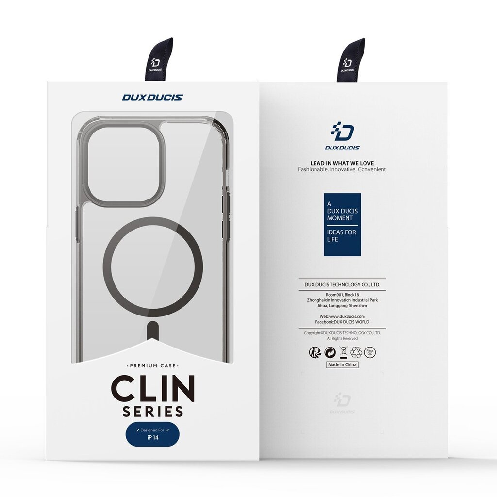Dux Ducis Clin2 iPhone 14 magnetic MagSafe grey цена и информация | Telefonide kaitsekaaned ja -ümbrised | hansapost.ee