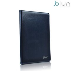Blun UNT Универсальный Эко кожанный чехол-книжка со стендом Tablet PC до 8" дисплеем Темно Синий цена и информация | Чехлы для планшетов и электронных книг | hansapost.ee
