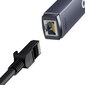 Baseus Lite Series, USB - RJ45 LAN socket 100Mbps gray (WKQX000013) hind ja info | USB adapterid ja jagajad | hansapost.ee