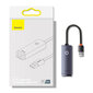 Baseus Lite Series, USB - RJ45 LAN socket 100Mbps gray (WKQX000013) hind ja info | USB adapterid ja jagajad | hansapost.ee