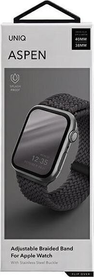 Uniq Aspen, Apple Watch (40/38mm), Grey hind ja info | Nutikellade aksessuaarid ja tarvikud | hansapost.ee