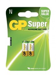 Щелочные батарейки GP 910A LR1, 2 шт. цена и информация | GP Сантехника, ремонт, вентиляция | hansapost.ee