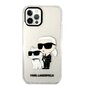 Karl Lagerfeld IML Glitter Karl and Choupette NFT Case for iPhone 12|12 Pro Transparent hind ja info | Telefonide kaitsekaaned ja -ümbrised | hansapost.ee