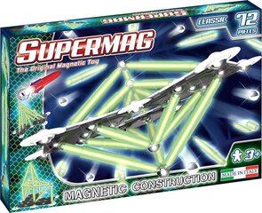 Магнитный конструктор Supermag Primary Glow, 0409, 72 д. цена и информация | Конструкторы и кубики | hansapost.ee