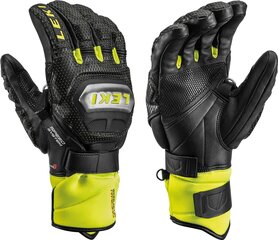Горнолыжные перчатки Leki Worldcup Race Ti S Speed System, черные/желтые, 7.0 цена и информация | Другие товары для равнинного катания | hansapost.ee