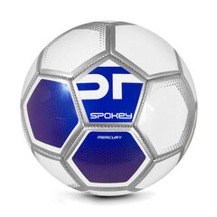 Футбольный мяч Spokey Mercury, 5 размер, белый/синий цена и информация | Футбольные мячи | hansapost.ee