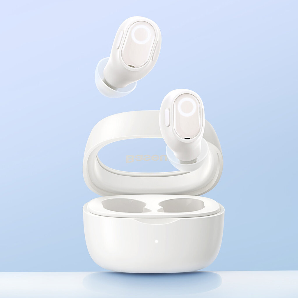 Baseus Bowie WM02 TWS Bluetooth 5.3 wireless headphones white (NGTW180002) hind ja info | Kõrvaklapid | hansapost.ee