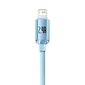 Baseus cable Crystal Shine USB - Lightning 1,2 m 2,4A sky blue hind ja info | Mobiiltelefonide kaablid | hansapost.ee