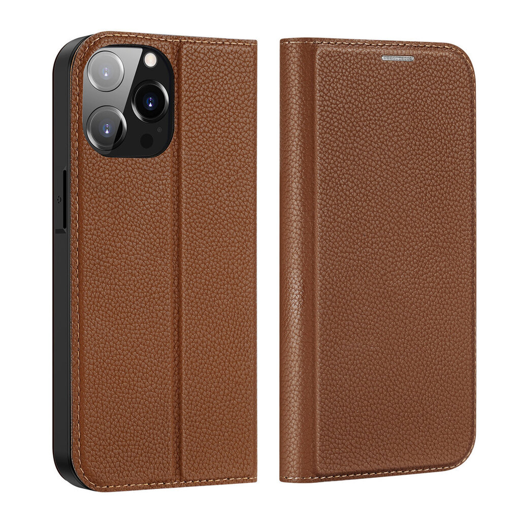 Dux Ducis Skin X2 iPhone 14 Pro Max with magnetic flap brown hind ja info | Telefonide kaitsekaaned ja -ümbrised | hansapost.ee