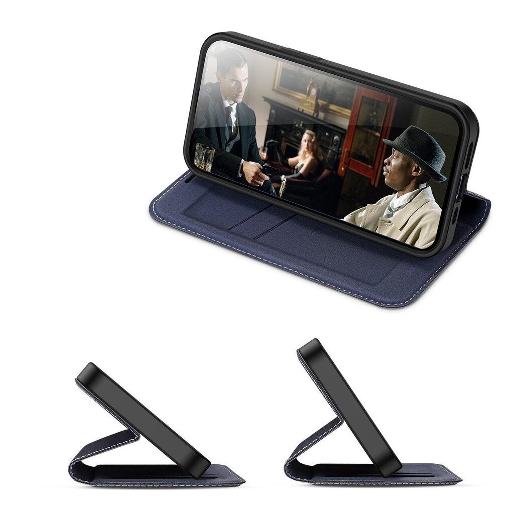 Dux Ducis Skin X2 iPhone 14 Pro magnetic flip blue цена и информация | Telefonide kaitsekaaned ja -ümbrised | hansapost.ee