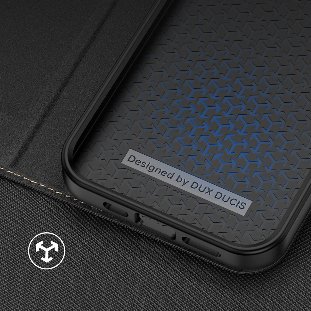 Dux Ducis Skin X2 iPhone 14 Pro magnetic flip Black цена и информация | Telefonide kaitsekaaned ja -ümbrised | hansapost.ee