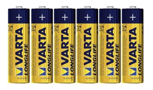 Элементы питания Varta Longlife LR06, 6 шт. цена и информация | Батарейки | hansapost.ee