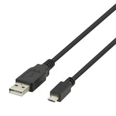 Deltaco USB-303S-K price and information | Mobiiltelefonide kaablid | hansapost.ee