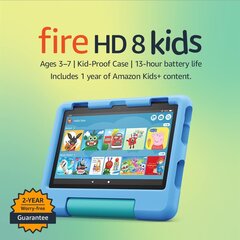 Планшет Amazon Fire HD 8 Kids 32ГБ, синий цена и информация | Планшеты | hansapost.ee