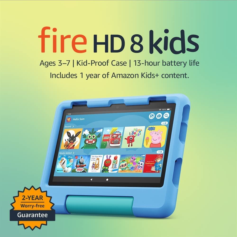 Tahvelarvuti Amazon Fire HD 8 Kids 32gb Blue цена и информация | Tahvelarvutid | hansapost.ee