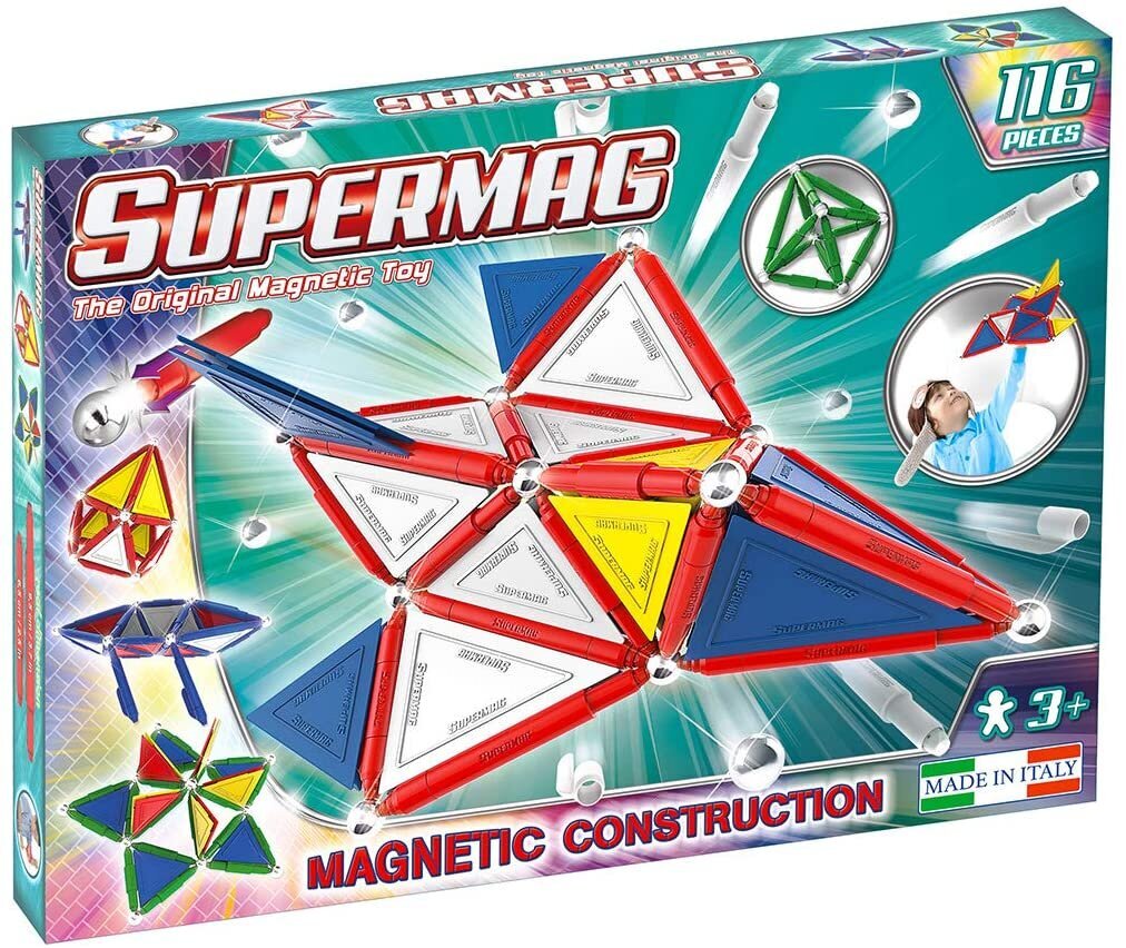 Magnetiline konstruktor Supermag Primary, 0153, 116 osaline hind ja info | Klotsid ja konstruktorid | hansapost.ee