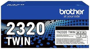 Tooner Brother TN-2320TWIN 2600 pgs Must hind ja info | Laserprinteri toonerid | hansapost.ee
