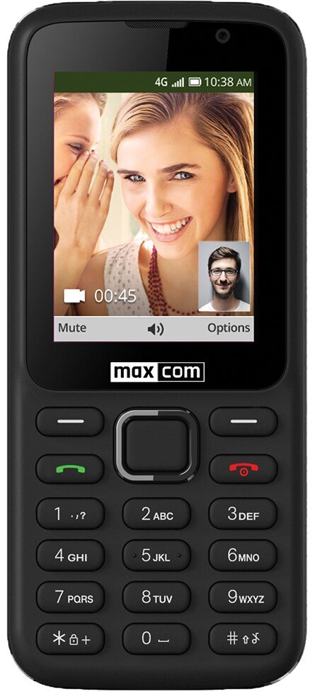 Maxcom MK241 4G, 512 MB Black hind ja info | Telefonid | hansapost.ee