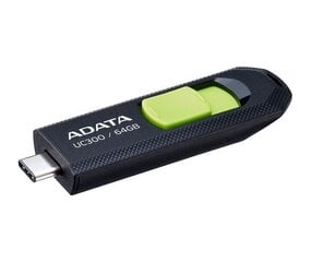 Adata Choice UC300 64GB Green USB 3.2 Gen 1 hind ja info | Mälupulgad | hansapost.ee