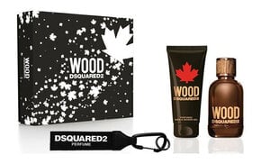 Komplekt dsquared2 Wood For Him meestele: Tualettvesi EDT, 100 ml + dušigeel, 100 ml + võtmehoidja hind ja info | Dsquared2 Parfüümid, lõhnad ja kosmeetika | hansapost.ee