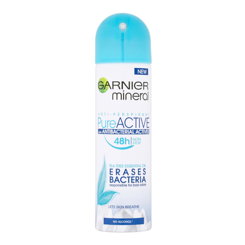 Pihustatav mineraaldeodorant Garnier Mineral Pure Active Antiperspirant, 150 ml hind ja info | Deodorandid | hansapost.ee