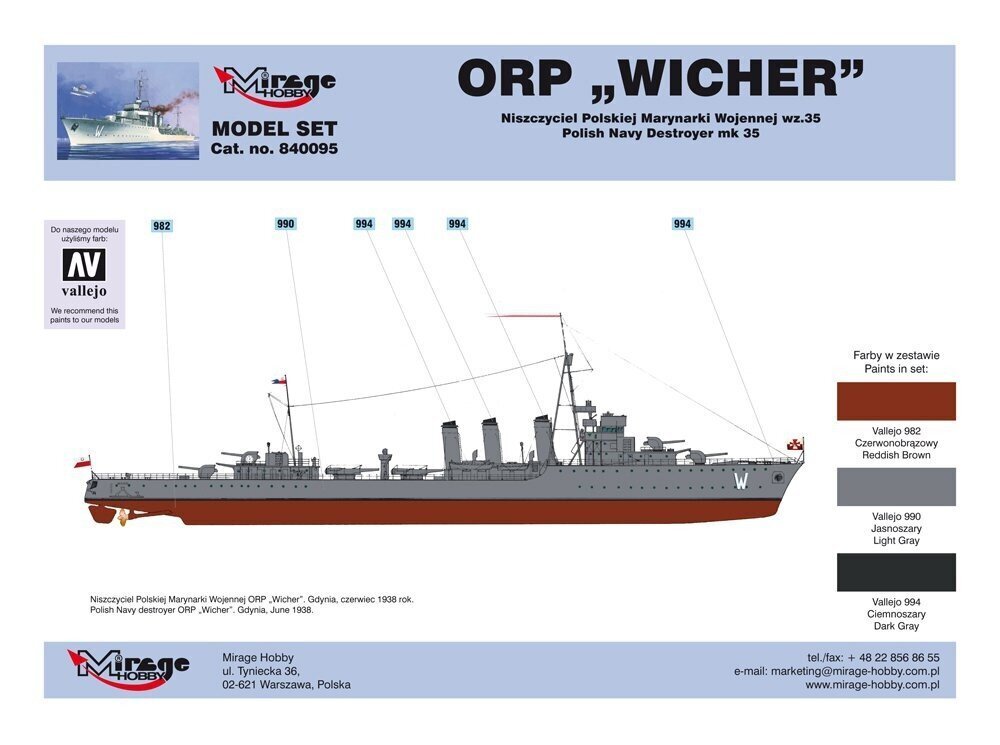 Laev Wicher hind ja info | Mudelautode kogumine | hansapost.ee