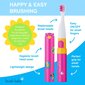 Brush Baby Go-Kidz elektriline hambahari taimeriga - roosa (3+) цена и информация | Elektrilised hambaharjad | hansapost.ee
