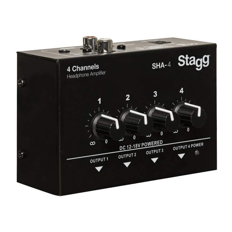 Kõrvaklappide võimendi Stagg SHA-4 EU hind ja info | Muusikainstrumentide tarvikud | hansapost.ee