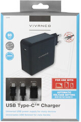 Vivanco USB-C laadija + kaabel 60 W (34316) hind ja info | Vivanco Mobiiltelefonid, fotokaamerad, nutiseadmed | hansapost.ee