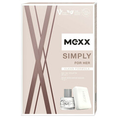 Набор Mexxx Simply For Her для женщин: туалетная вода EDT, 20 мл + мыло, 75 г цена и информация | Духи для Нее | hansapost.ee