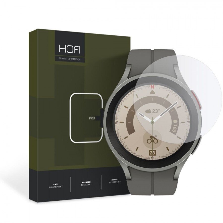 Kaitseklaas Hofi PRO+ - Samsung Galaxy Watch 5 Pro (45mm) цена и информация | Nutikellade aksessuaarid ja tarvikud | hansapost.ee