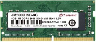 Transcend SODIMM DDR4 8GB, 2400MHz (JM2666HSB-8G) цена и информация | Объём памяти (RAM) | hansapost.ee