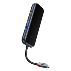 Baseus AcmeJoy HUB 4-Port USB-C to 1xUSB-C / 4xUSB3.0 dark gray hind ja info | USB adapterid ja jagajad | hansapost.ee