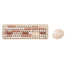 Беспроводной комплект клавиатура+мышь MOFII Sweet 2.4G, бело-бежевый цена и информация | Клавиатуры | hansapost.ee